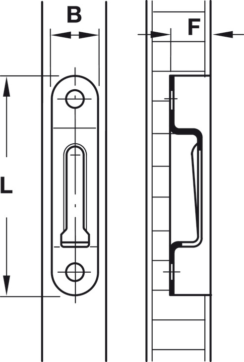 Modular Plate Semi Perm 63x12mm Steel Burn - view 5
