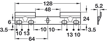Spider Double Wall Fixing Plate SZP - view 2