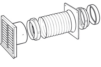 Smeg SP215 Ducting Kit Simple