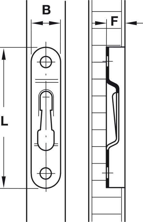 Modular Plate Standard 58x13mm Steel Burn - view 4