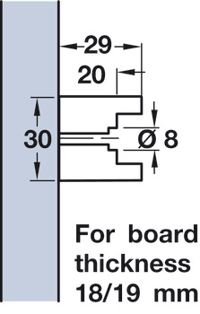 Beech Runner 47x449x30mm for Between Cab - view 3