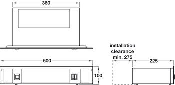 Plinth Heater for Plinth 100mm 2kW Steel Steel - view 2