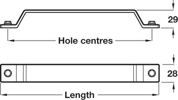 Factory D Handle Zinc Alloy Iron Eff 160mm Fixing Centres - view 4