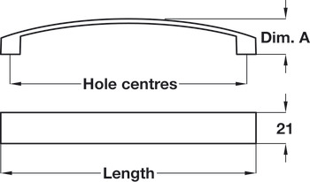 Melbury Bow Handle Zinc Alloy SSE 256mm Fixing Centres - view 2