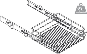 Veg Basket Acrylic Inserts 300mm White - view 2