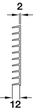 Ventilation Grille SM 480x104mm Anodised M.Silver - view 5