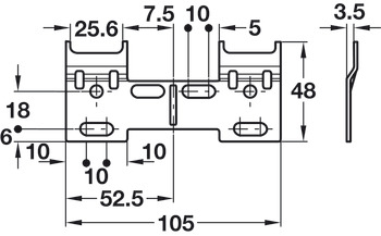 Koala Wall Fix Plate Dbl SZP - 29036920 - view 2