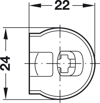 Rafix 20 Housing w Ridge 19mm Plastic Brown - view 5