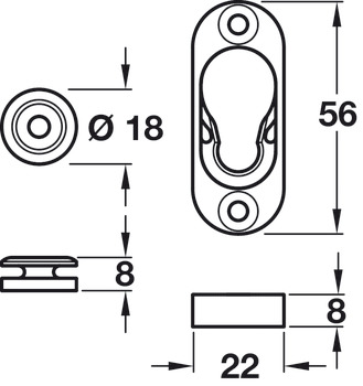 Button-fix Type 1 Comp Set Flush - view 2
