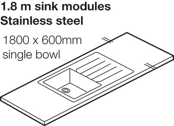 Maia 1800x28mm Sml Stainless Steel 1.0B Mocha - view 2
