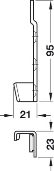 Bed Connecting Brackets 145mm Hospa SZP - view 4