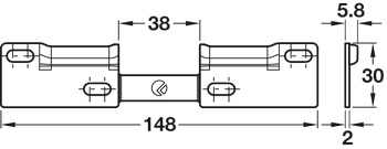 Libra WP1 Double Wall Fixing Plate SZP - view 2