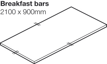 Minerva B/Bar 2100x900x25mm IceBlue - view 3