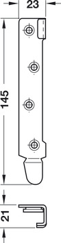 Bed Connecting Brackets 145mm Hospa SZP - view 5
