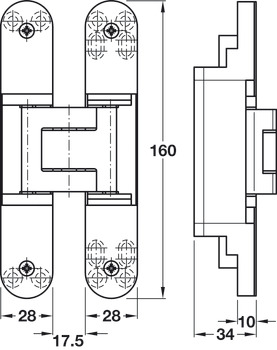 Tectus TE340 3D FR 180D Hinge MN f2 - view 2