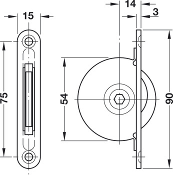 Giro Bolt-Lock Steel Galvanised - view 2