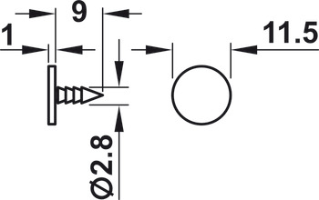 Push Magnetic-Catch w Counter Plt Knock - view 5