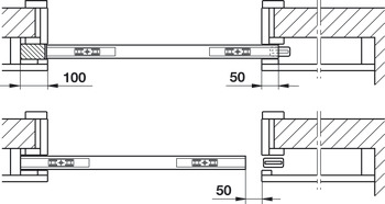 Hawa Junior 80/120B Assembly Wedge Aluminium - view 3