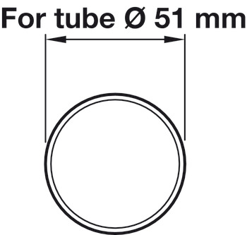 D51mm Rail Tube Straight 5.0m PSS - view 2