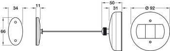 Brittannia Retractable Clothes Rail PC - view 2