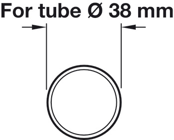 D38mm Rail Tube Straight 5.0m SSS - view 2