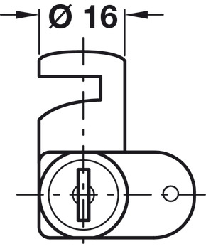 Cam Lock for Wooden Furn RH Differ 5-8 - view 2