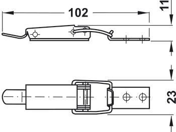Spring Clip 102mm Steel Glv - view 2
