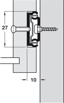 BB Drawer Runner 27mm Groove Sgl 15kg 350-568mm - view 3