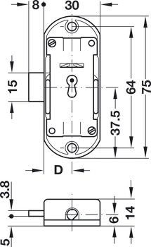 Piccolo Nova Lock Case 15mm LH NP - view 2