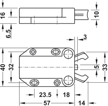 Pressure Catch 4kg Plastic Black - view 4