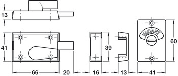 Indicator Bolt Surface Throw Over Zinc Alloy PC - view 2