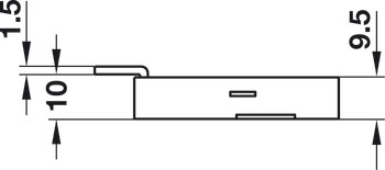 Lvr Rim Lock+Key BS30mm LH/RH/Drawer Differ - view 2