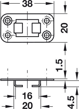 Central Locking Rotary Lock 18/32mm - view 5