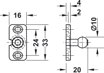 Pressure Catch 4kg Plastic Black - view 5
