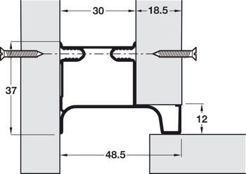 Gola System D Profile Vrt End 2.67m Aluminium Gph - view 3