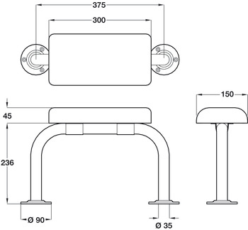 Nyma Pro Doc M Toilet FitSet 600mm - view 2