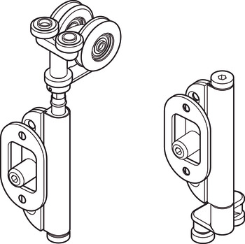 HafeleFld 100U End Hanger Sec RH 316 SSS