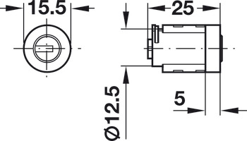 Symo Prm20 Cyl Core+Plain Key Std 0004A - view 2