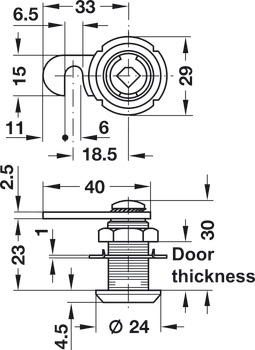 Symo3000 Hk Cam Lockcase 17mm Dir.A NP - view 2