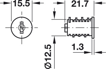 Symo Uni Obj Master Key MK4 Cyl Core - view 2