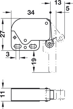 Mini-Latch Automatic Spring Catch Steel NP - view 4