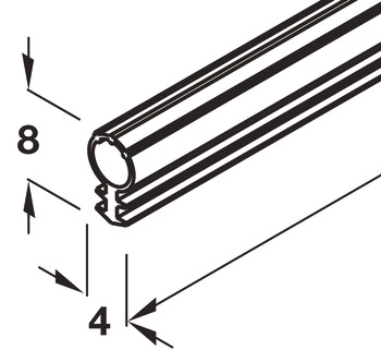 Hawa Centerfold 80H Seal Black 10m 950.08.300