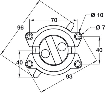 Bench Type Connector Universal Zinc Alloy NP - view 3