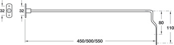 Filing+Stop Rails Set 500mm ts 380/392mm - view 2