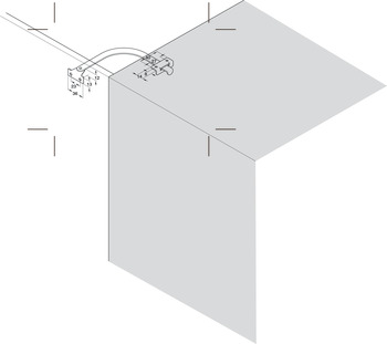 Lid Stay 150mm RH Steel NP - view 3
