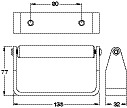 Toilet Roll Holder Set 17-21mm Aluminium SA - view 2