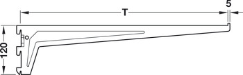 Flange Bracket 3 Hk 120x500mm 65kg Wht - view 2