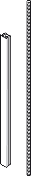 Planofit Thread Rod/Trim Set 2195mm Wht