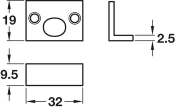 Angle Strike for Straight Barrel Bolt SN - view 2