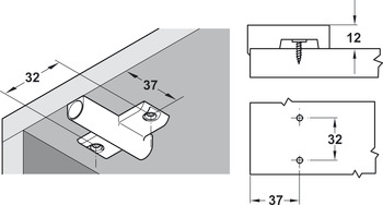 Hafele Cruciform Adapt for 32mm Series - view 2